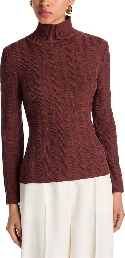 Misook Mock Neck Sweater