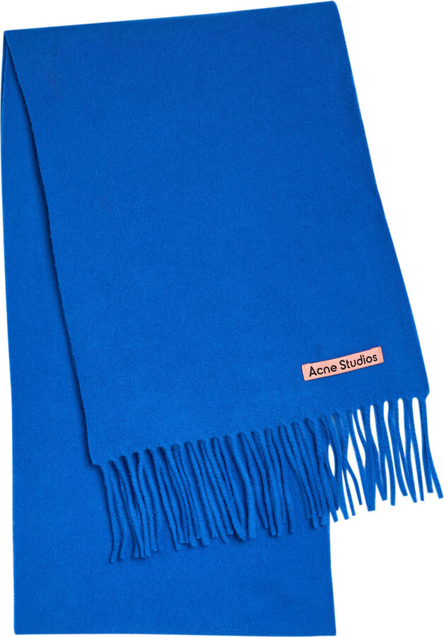 Acne Studios Canada Skinny Fringed Wool Scarf