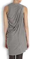 Thumbnail for your product : Rick Owens Anthem light grey jersey tunic