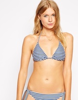 Thumbnail for your product : Esprit Manly Beach Stripe Padded Triangle Bikini Top
