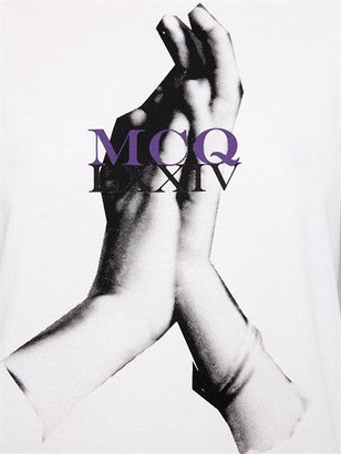 McQ Spiritual Printed Cotton Jersey T-Shirt