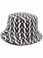 Thumbnail for your product : Valentino Monogram-Print Bucket Hat