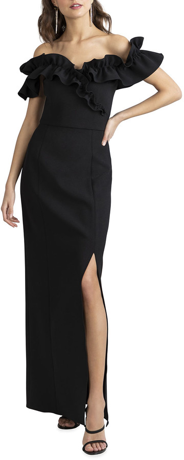 shoshanna off the shoulder dress