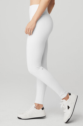 Alo Yoga High-Waist Airbrush Legging in White, Size: 2XS |