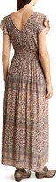 Thumbnail for your product : Angie Mixed Print Flutter Sleeve Tiered Maxi Dress