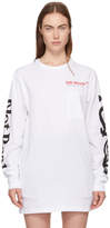 Thumbnail for your product : Off-White White Long Sleeve Not Real T-Shirt