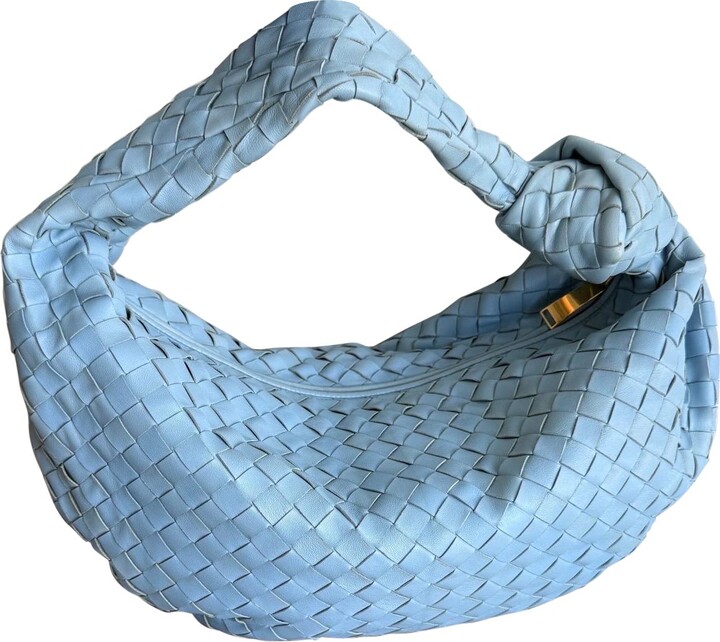Bottega Veneta Jodie Small Baby Blue Lambskin Leather 40cm