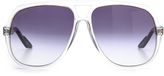 Thumbnail for your product : Gucci Mirrored Oversized Aviator Sunglasses