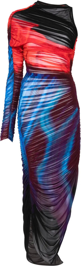Thierry Mugler Asymmetrical Pierced Dress