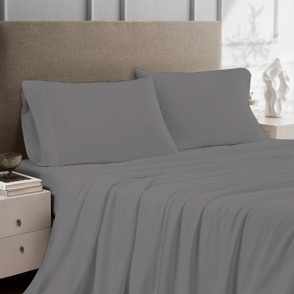 Color Sense Full100% Cotton Percale Sheet Set Light