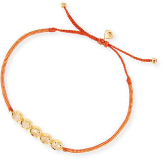 Tai Peach Crystal Single-Strand Toggle Bracelet
