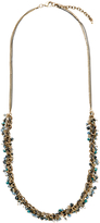 Thumbnail for your product : Leslie Danzis Blue & Silver Glass Station Necklace