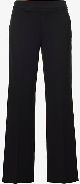 Spanx Womens Classic Black Spanxsupersmooth™ Perfectfit Ponte Wide Leg Trousers Xl