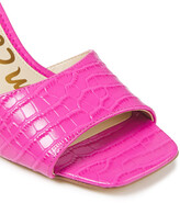 Thumbnail for your product : Sam Edelman Croc-effect Leather Wedge Mules
