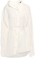 Thumbnail for your product : Ann Demeulemeester Asymmetric Draped Cotton Shirt