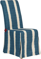 Thumbnail for your product : OKA Ikat Stripe Loose Cover For Echo Dining Chair - Dark Blue
