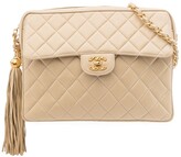 Thumbnail for your product : Chanel Pre Owned 1992 CC diamond-quilted tassel crossbody bag