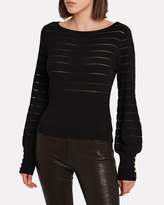 Thumbnail for your product : Intermix Freya Semi-Sheer Striped Sweater