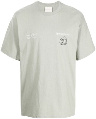 Museum of Peace & Quiet logo-print cotton T-shirt