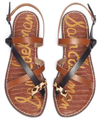 Sam Edelman 'Gladis' mix print strappy leather slingback sandals