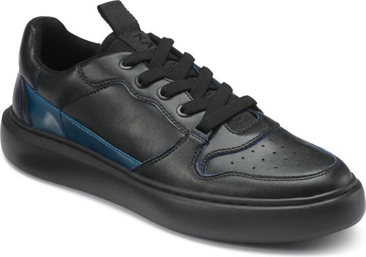 Karl Lagerfeld Paris Two Tone Leather Sneakers - ShopStyle