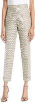 Thumbnail for your product : Brock Collection Peregrine High-Rise Skinny Floral-Jacquard Pants