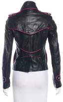Thumbnail for your product : Versace Leather Double-Breasted Jacket