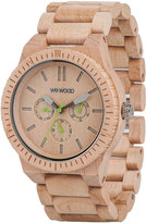 Thumbnail for your product : WeWood Watches 28984 WeWood Watches Kappa Maple Wood Chrono Watch, Beige