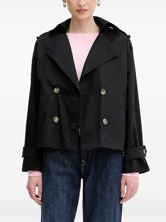Sisley Double-Breasted Cropped Jacket