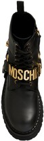 Thumbnail for your product : Moschino 50mm Leather Combat Boots