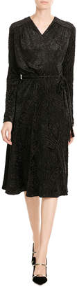 Etro Flocked Dress with Wool