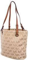 Thumbnail for your product : MICHAEL Michael Kors Leather-Trimmed Monogram Tote