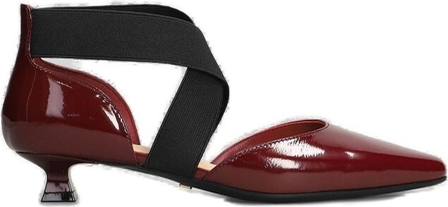 Marc Ellis Pointed Toe Elasticated Strap Pumps