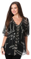 Thumbnail for your product : A Pea in the Pod 3/4 Sleeve Embellished Maternity Blouse