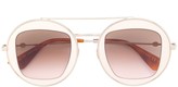 Thumbnail for your product : Gucci Round Metal Frame Sunglasses