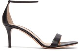 Thumbnail for your product : Gianvito Rossi Simple Strap 70 Leather Sandals - Black