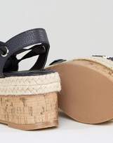 Thumbnail for your product : ASOS TYPICAL Chunky Tie Leg Flatforms