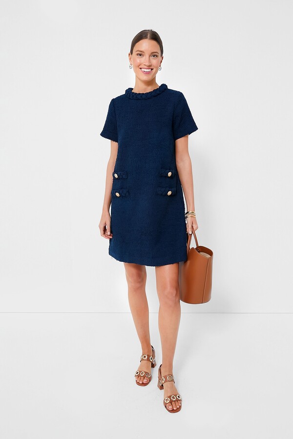 Tuckernuck Navy Tweed Jackie Dress ShopStyle