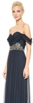 Thumbnail for your product : Marchesa Notte Draped Chiffon Gown