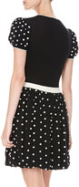 Thumbnail for your product : RED Valentino Polka Dot Bubble-Skirt Dress