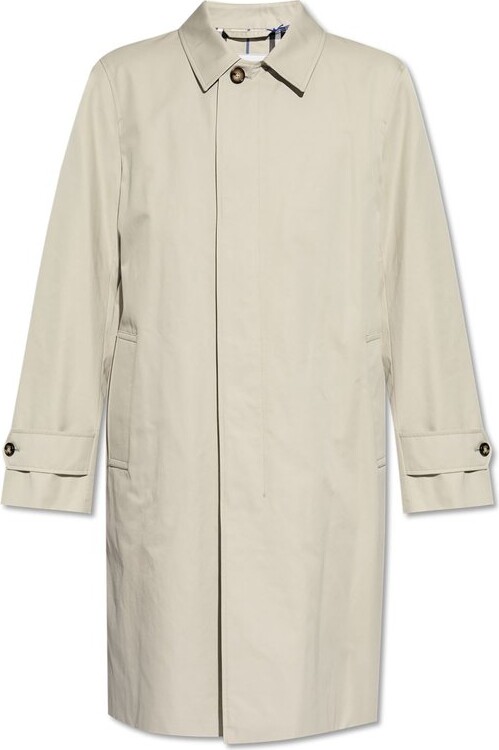 Burberry Long Gabardine Car Coat