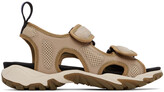 Thumbnail for your product : McQ Beige Faux-Leather & Mesh Sandals