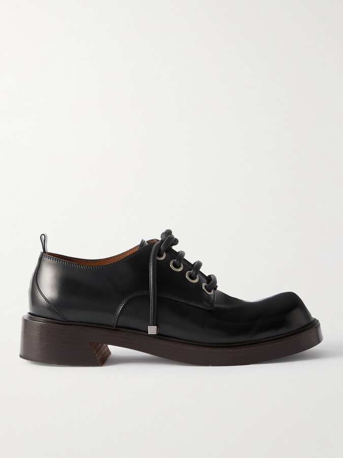 Alexander McQueen Debossed Leather Shoes