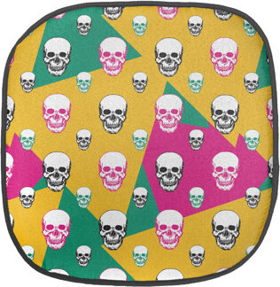 East Urban Home Skull Outdoor Seat Cushion
