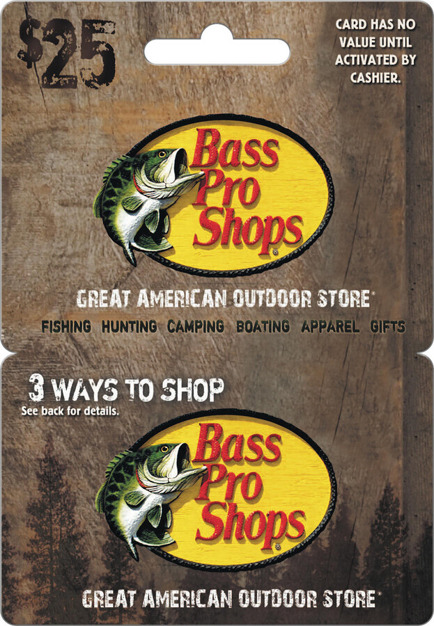 Bass Pro Shops Bass Pro $25 1 X $25 Gift Card