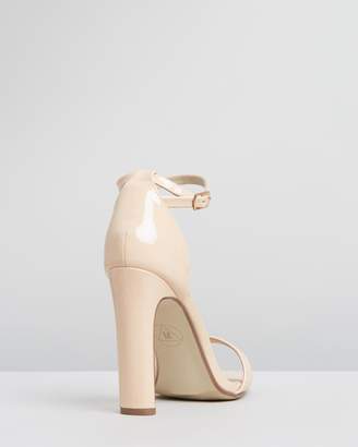 Missguided Square Toe Barely There Heels