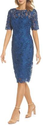 Adrianna Papell Guipure Lace Sheath Dress