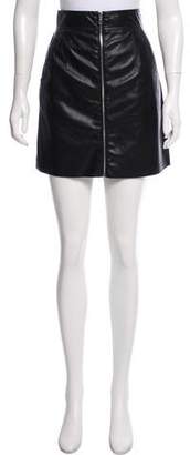 French Connection Leather Mini Skirt