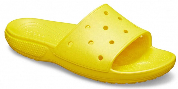 croc slides yellow