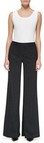Thumbnail for your product : Michael Kors Pinstriped Wide-Leg Pants